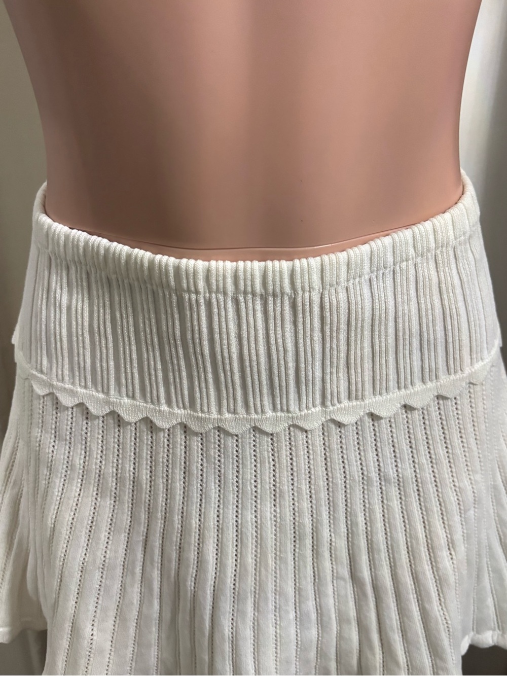 MESHKI Women’s Indy Pointelle Knit Mini Skirt - Picture 5 of 13